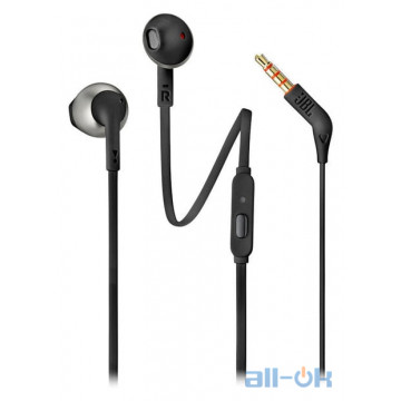 Навушники з мікрофоном JBL T205 Black UA UCRF